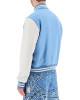 Amiri Blue and White Wool Varsity Letterman Jacket Amiri Blue and White Wool Varsity Letterman Jacket