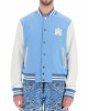 Amiri Blue and White Wool Varsity Letterman Jacket Amiri Blue and White Wool Varsity Letterman Jacket