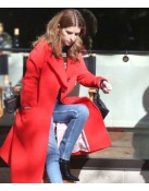 Anna Kendrick Love Life Red Coat