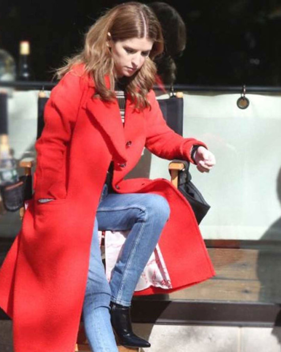 Anna Kendrick Love Life Red Coat Anna Kendrick Love Life Red Coat