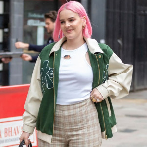Anne Marie Our Song Green and White Jacket