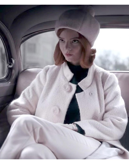 Anya Taylor Joy The Queen’s Gambit White Coat