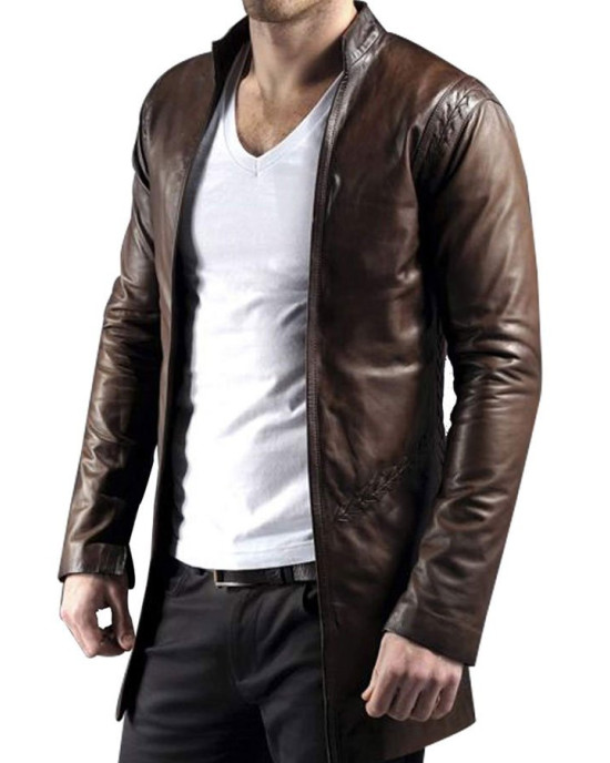 V Felted-Wool and Leather Varsity Jacket V Felted-Wool and Leather Varsity Jacket