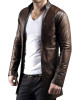 V Felted-Wool and Leather Varsity Jacket V Felted-Wool and Leather Varsity Jacket