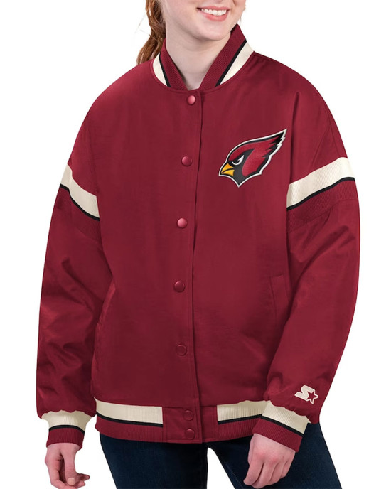 Arizona Cardinals Tournament Cardinal Varsity Jacket Arizona Cardinals Tournament Cardinal Varsity Jacket