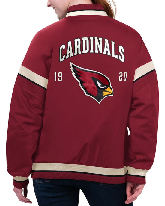 Arizona Cardinals Tournament Cardinal Varsity Jacket Arizona Cardinals Tournament Cardinal Varsity Jacket
