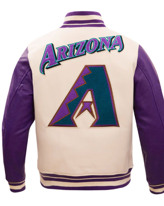 Arizona Diamondbacks Retro Classic Rib Varsity Jacket Arizona Diamondbacks Retro Classic Rib Varsity Jacket