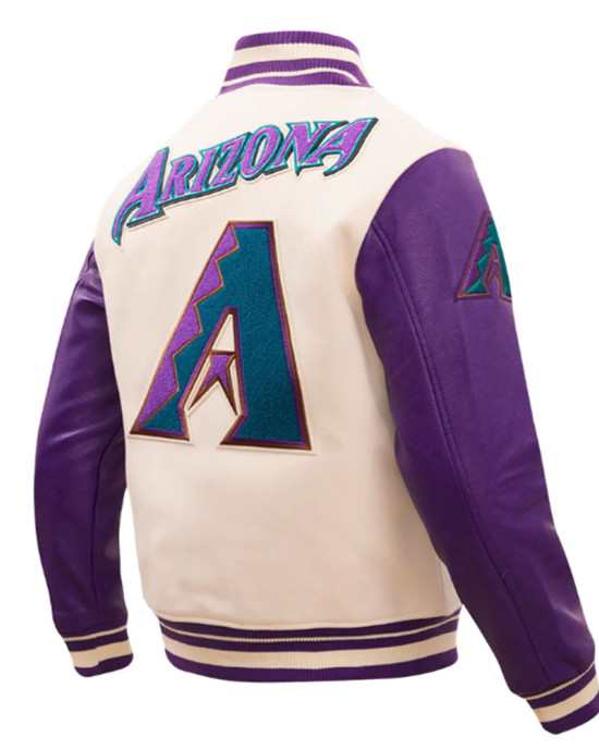 Arizona Diamondbacks Retro Classic Rib Varsity Jacket Arizona Diamondbacks Retro Classic Rib Varsity Jacket