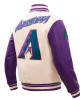 Arizona Diamondbacks Retro Classic Rib Varsity Jacket Arizona Diamondbacks Retro Classic Rib Varsity Jacket