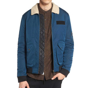 Arrow Rick Gonzalez Blue Jacket with Fur Collar