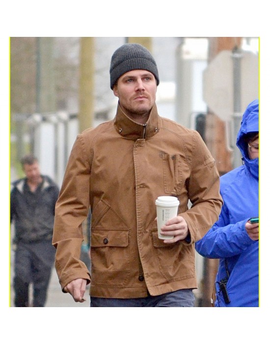 Arrow Season 2 Oliver Queen Brown Cotton Jacket