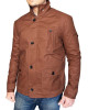 Arrow Season 2 Oliver Queen Brown Cotton Jacket Arrow Season 2 Oliver Queen Brown Cotton Jacket
