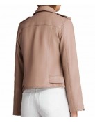 Arrow Season 5 Willa Holland Pink Leather Jacket