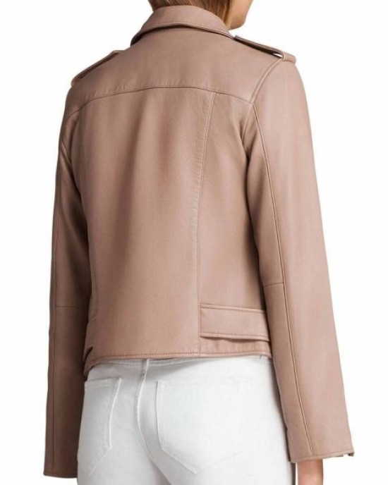 Arrow Season 5 Willa Holland Pink Leather Jacket Arrow Season 5 Willa Holland Pink Leather Jacket