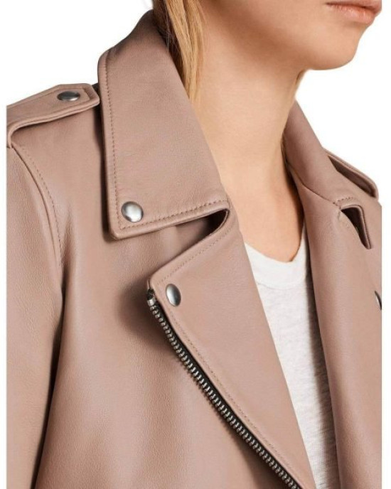 Arrow Season 5 Willa Holland Pink Leather Jacket Arrow Season 5 Willa Holland Pink Leather Jacket