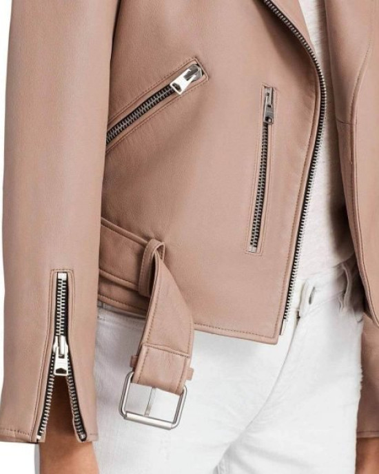 Arrow Season 5 Willa Holland Pink Leather Jacket Arrow Season 5 Willa Holland Pink Leather Jacket
