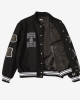 Asap Rocky Stussy CDG Black Wool Letterman Varsity Jacket Asap Rocky Stussy CDG Black Wool Letterman Varsity Jacket