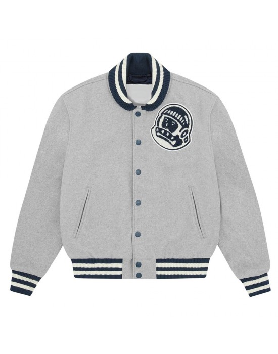 Astro Billionaire Boys Club Gray Varsity Wool Jacket