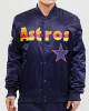 Astros Big Logo Satin Jacket Astros Big Logo Satin Jacket