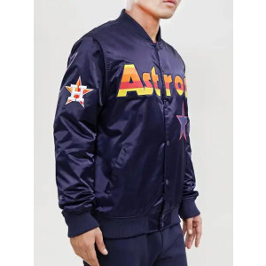 Astros Big Logo Satin Jacket