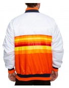 Astros Houston White and Orange Satin Jacket