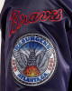 Atlanta Braves World Series Navy Varsity Satin Jacket Atlanta Braves World Series Navy Varsity Satin Jacket