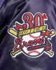 Atlanta Braves World Series Navy Varsity Satin Jacket Atlanta Braves World Series Navy Varsity Satin Jacket