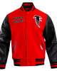 Atlanta Falcons Classic Red Wool/Leather Varsity Jacket Atlanta Falcons Classic Red Wool/Leather Varsity Jacket