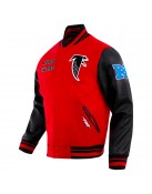 Atlanta Falcons Classic Red Wool/Leather Varsity Jacket