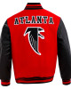 Atlanta Falcons Classic Red Wool/Leather Varsity Jacket Atlanta Falcons Classic Red Wool/Leather Varsity Jacket