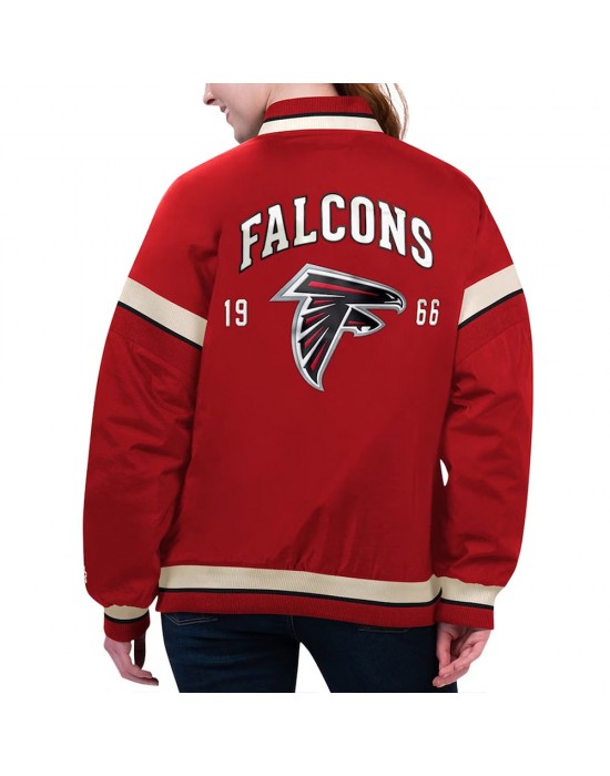 Atlanta Falcons Tournament Red Varsity Jacket