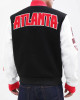 Atlanta Hawks Black and White Varsity Jacket Atlanta Hawks Black and White Varsity Jacket