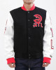 Atlanta Hawks Black and White Varsity Jacket Atlanta Hawks Black and White Varsity Jacket