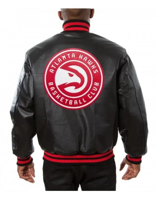 Atlanta Hawks Leather Jacket
