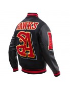 Atlanta Hawks Mash Up Logo Wool Varsity Jacket