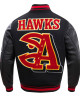 Atlanta Hawks Mash Up Logo Wool Varsity Jacket Atlanta Hawks Mash Up Logo Wool Varsity Jacket
