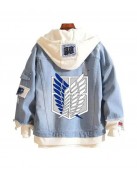 Attack on Titan Eren Yeager Blue Hoodie