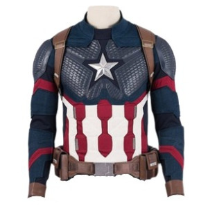 Avenger Endgame Captain America Leather Jacket Costume