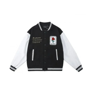 Aw Spiky Head Skull Wool Varsity Jacket