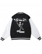 Aw Spiky Head Skull Wool Varsity Jacket