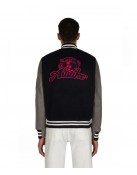 Awake Ny Chenille Patches Varsity Jacket Navy Combo