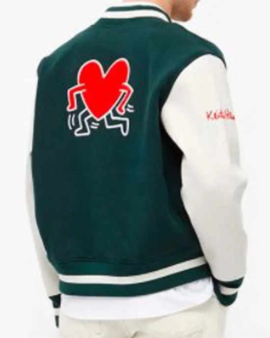 Axel Arigato Keith Haring Green Varsity Jacket Axel Arigato Keith Haring Green Varsity Jacket