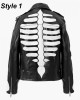 Axl Rose Guns N Roses Skeleton Biker Leather Jacket Axl Rose Guns N Roses Skeleton Biker Leather Jacket