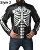 Axl Rose Guns N Roses Skeleton Biker Leather Jacket Axl Rose Guns N Roses Skeleton Biker Leather Jacket