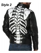 Axl Rose Guns N Roses Skeleton Biker Leather Jacket