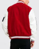 B Patch Varsity Bomber with Leather Look Sleeves B Patch Varsity Bomber with Leather Look Sleeves