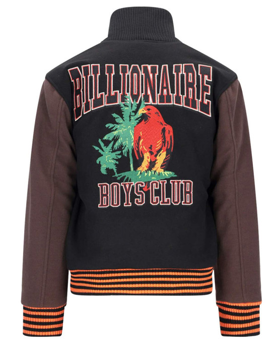 BBC Patch-detailed Button-Up Varsity Jacket BBC Patch-detailed Button-Up Varsity Jacket