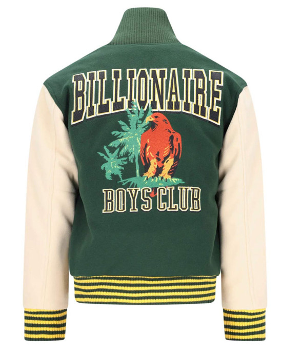 BBC Patch-detailed Button-Up Varsity Jacket BBC Patch-detailed Button-Up Varsity Jacket