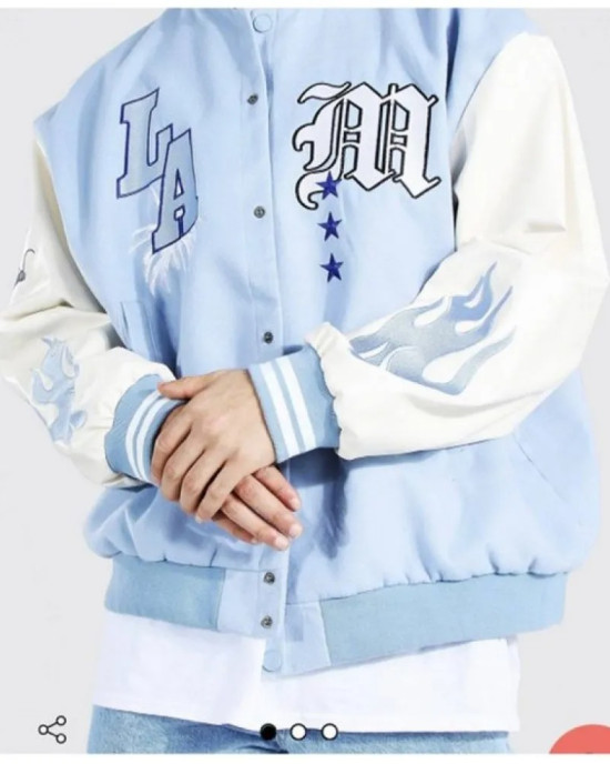 Baby Blue LA Letterman M Jacket Baby Blue LA Letterman M Jacket