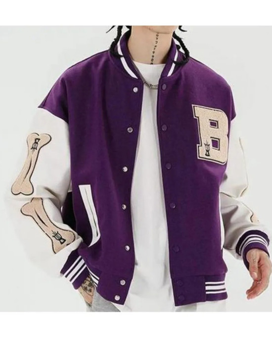 Bad To The Skeleton Bone Patchwork Jacket Bad To The Skeleton Bone Patchwork Jacket